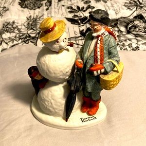 Norman Rockwell Granpa Snowman figurine